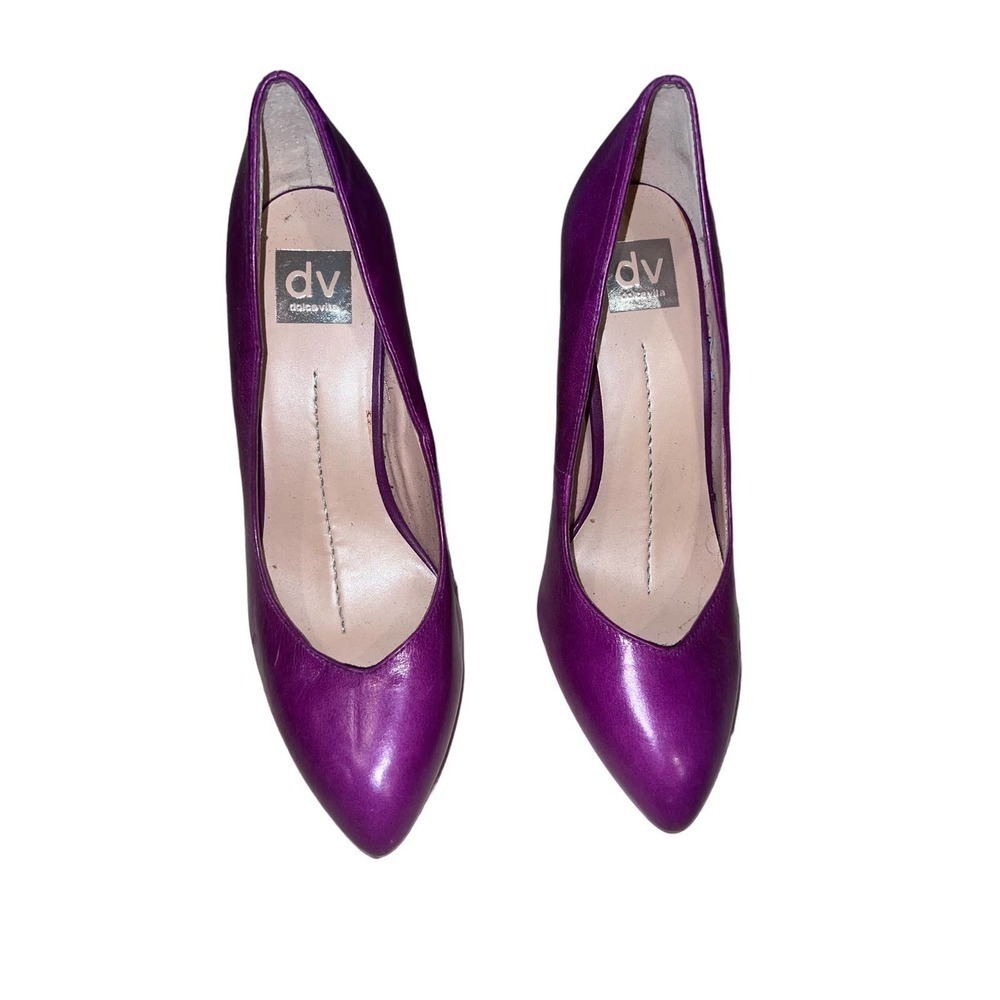 New Dolce Vita purple leather pumps sz 10